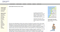 Desktop Screenshot of dallasbaptistuniversity.org