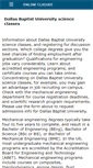 Mobile Screenshot of dallasbaptistuniversity.org